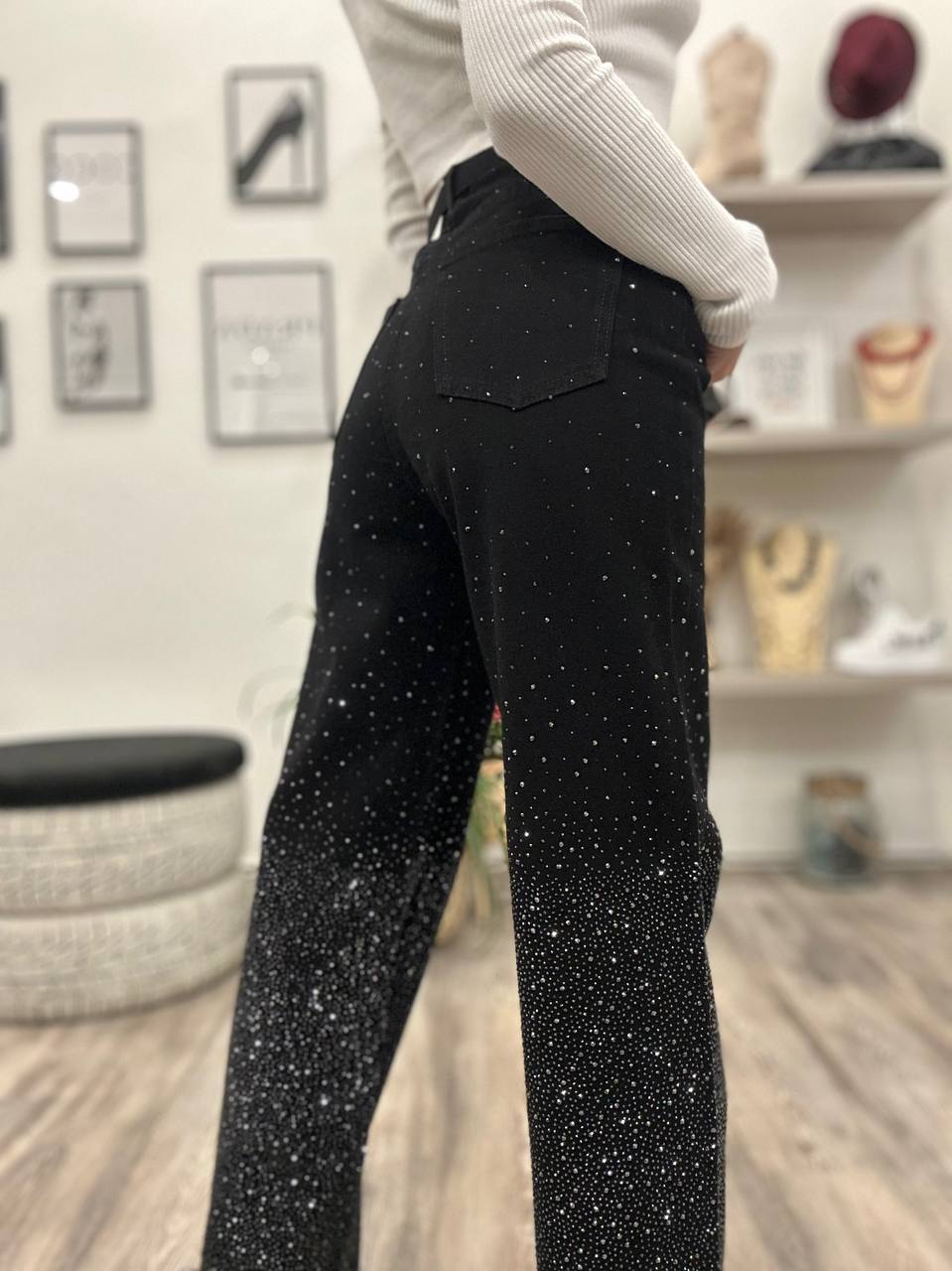 Jeans palazzo Shine