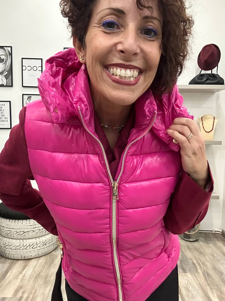 Gilet fucsia