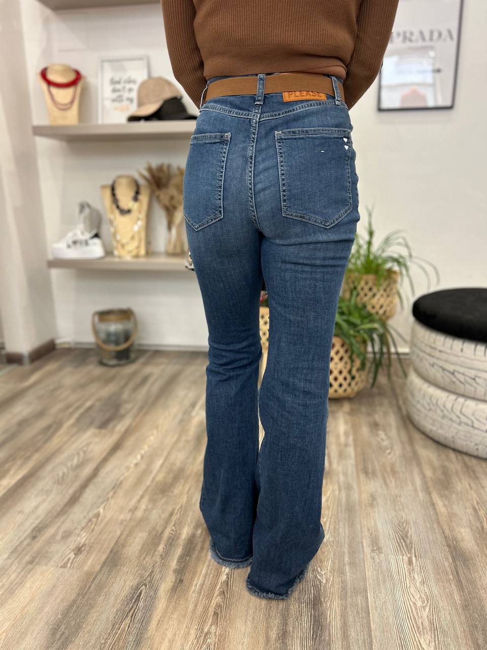 Jeans Flare Tasche
