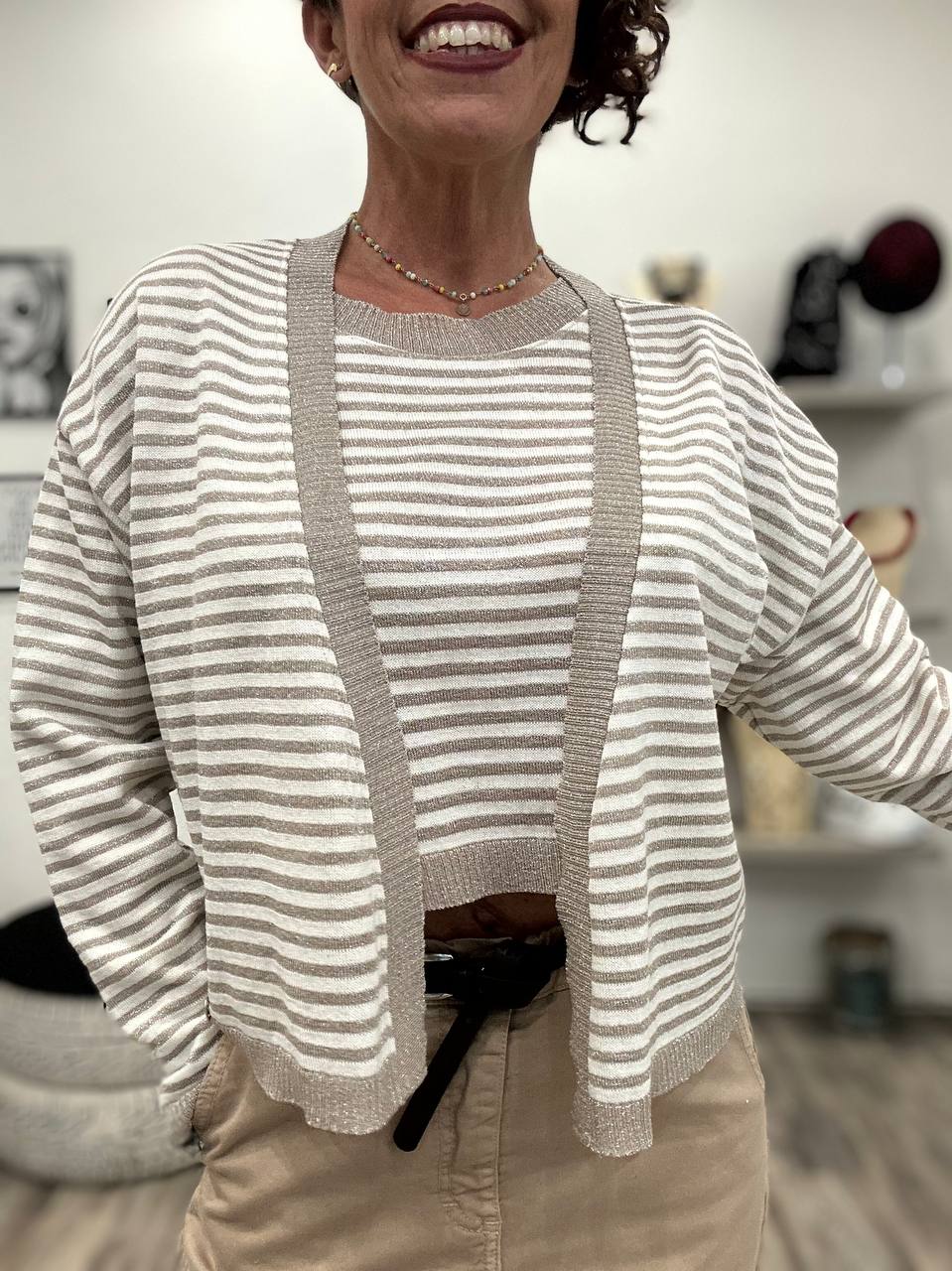 Cardigan Lurex
